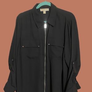 2 x black blouse Michael kors sip font very cute  A Must Have!! Never ever worn!